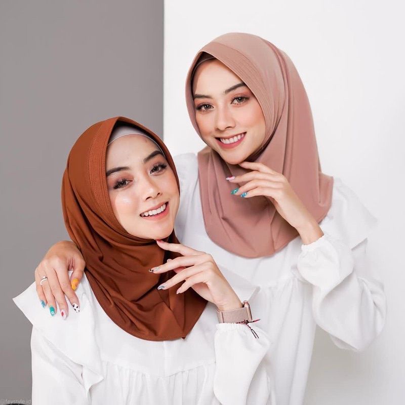 40+ Warna Hijab Instan sporty Jersey Premium Jilbab Jersey Jilbab Sport Murah Bergo Sport