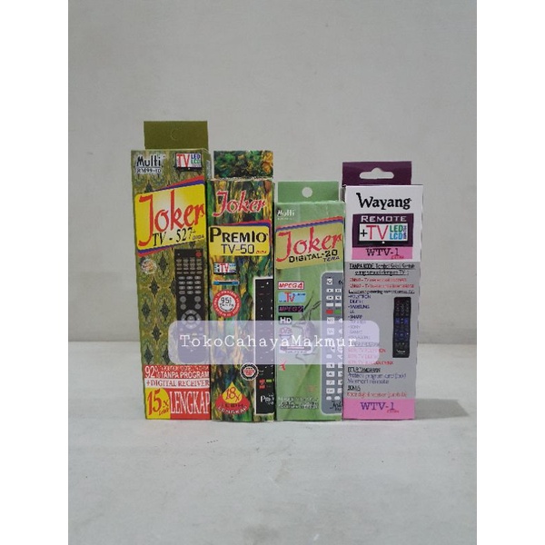 Remot Remote TV Multi/Premio / Remote TV Joker/Wayang/Digital LED/LCD