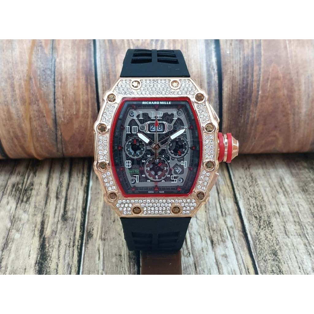 {BISA COD} JAM TANGAN PRIA RM KEREN KULITAS PREMIUM