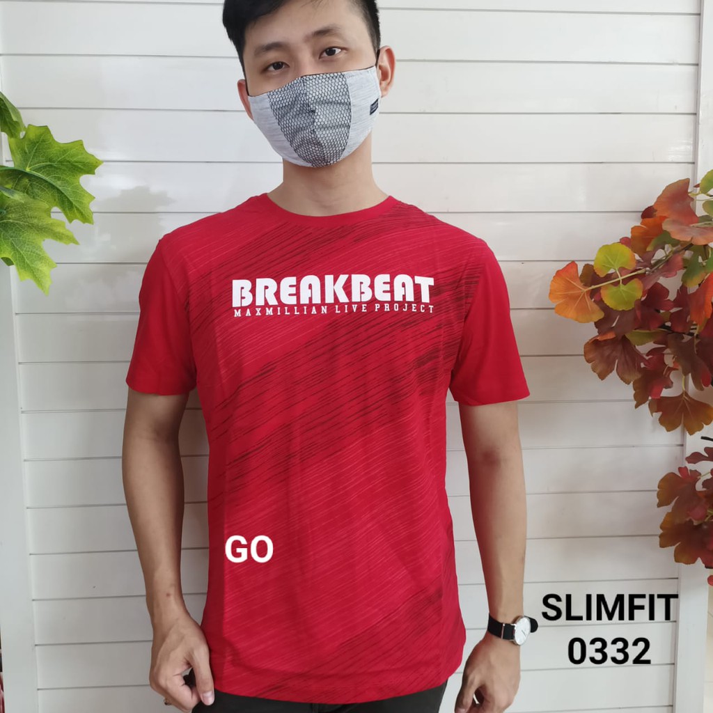 gof MAXMILLIAN KAOS D (Slimfit) Pakaian Pria Atasan Kaos Oblong Original Lengan Pendek