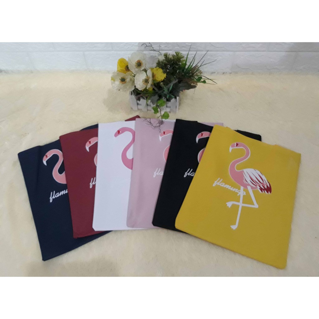 MJS 467 - FLAMINGO TOTEBAG /TOTEBAG SABLON / TOTEBAG KULIAH