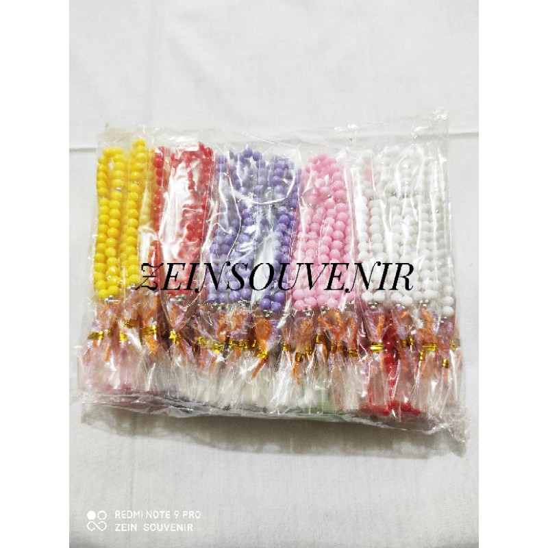 Tasbih doff/bening mini kemasan plastik