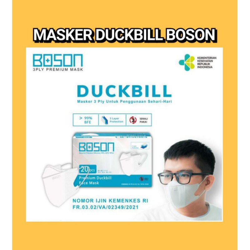 MASKER DUCKBIL MASKER CANTOL MASKER HIJAB MEDIS 3FLY MURAH MERK BOSON