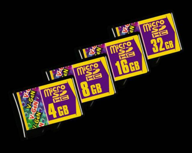 Memory card kartu mem vgen v-gen Micro SD 16 GB class 6