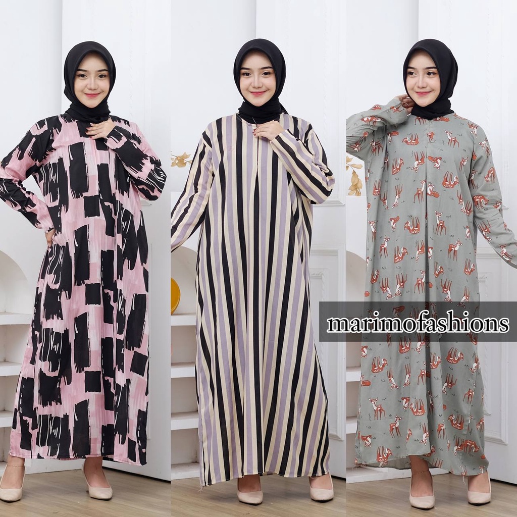 Daster Gamis Busui Lengan Panjang Semata Kaki MARIMO FASHIONS