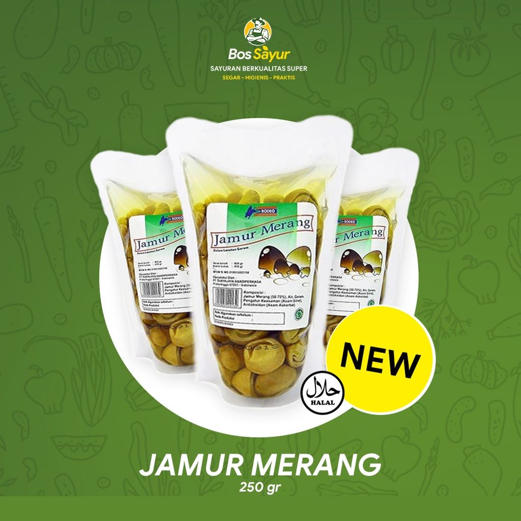 

JAMUR MERANG KEMASAN 250gr 1 PACK