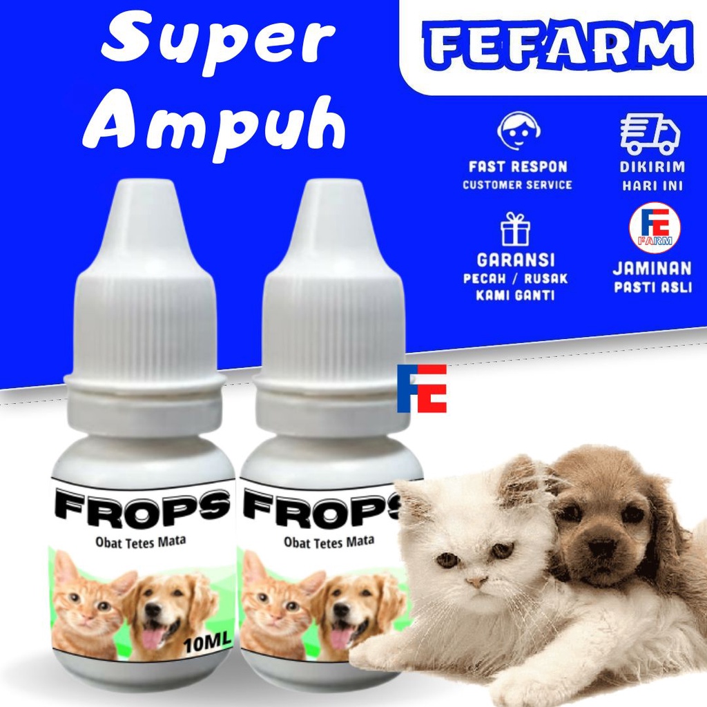 Obat Tetes Mata Dan Hidung Kucing Anjing FROPS FEFARM