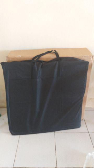Both Portable Putih Polos Tanpa Cetak / Meja Jualan Event Desk Tanpa Cetak Meja Promosi Putih Polos