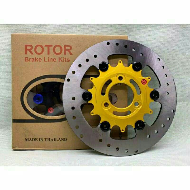 DISC PIRINGAN DEPAN MIO J 3 LUBANG ROTOR FLOATING UKURAN 220MM ORI THAILAND