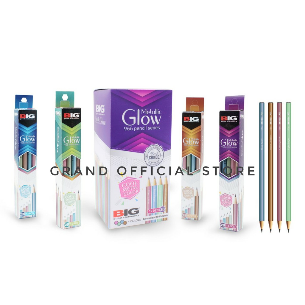 

[GRAND] PENCIL / PENSIL BIG METALLIC GLOW 2B / 1PCS