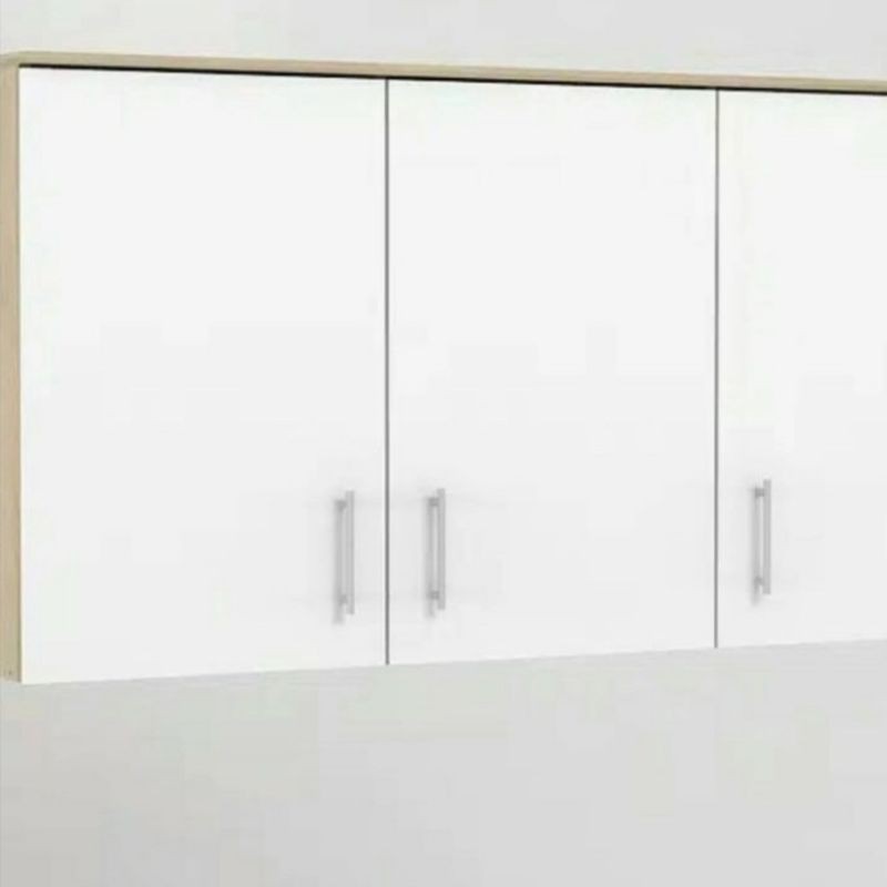 RAK PIRING LEMARI GANTUNG DAPUR ATAS 3 PINTU WARNA AGUSTO