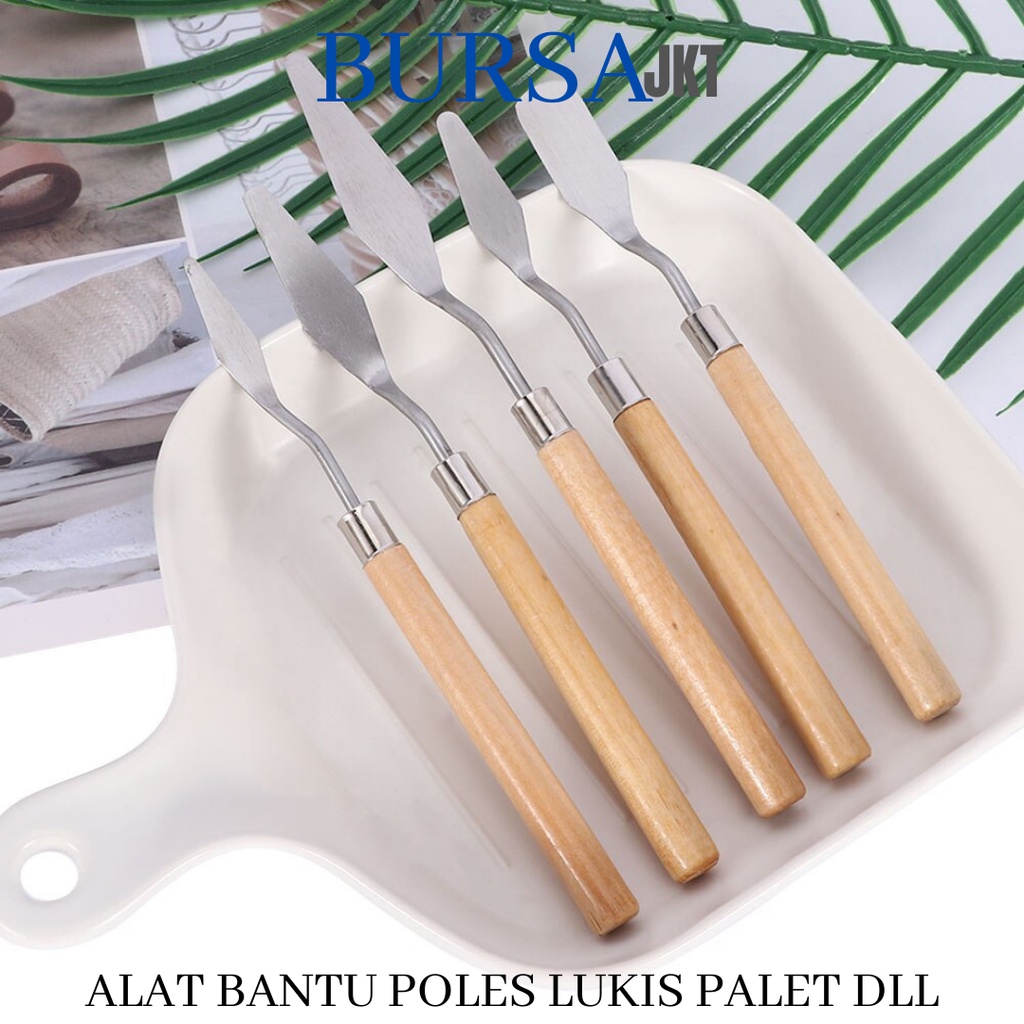 SPATULA PERATA DEKORASI KUE CAKE ART PALET PAINTING SEGIEMPAT UKURAN SMALL