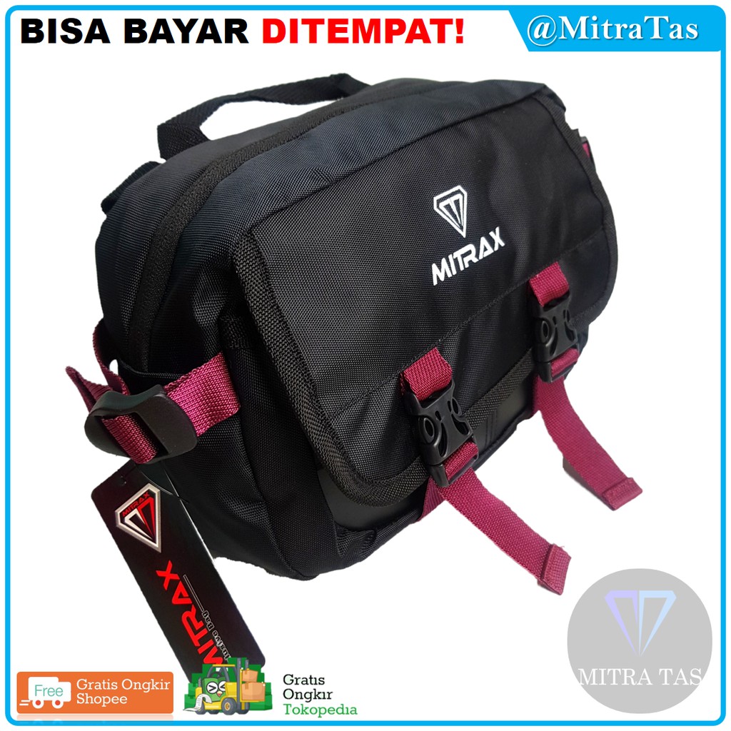 Waist Bag Mitrax Cuatro! Tas Pinggang Pria dengan Bahan Kuat dan Tebal!