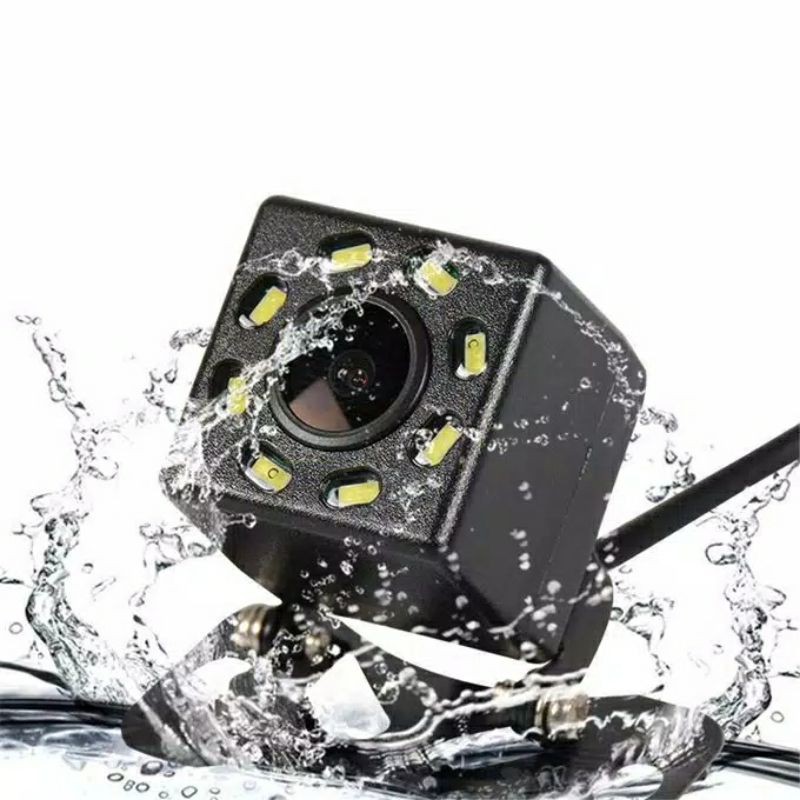 Kamera mundur mobil 8 LED universal LED CCD QM-01