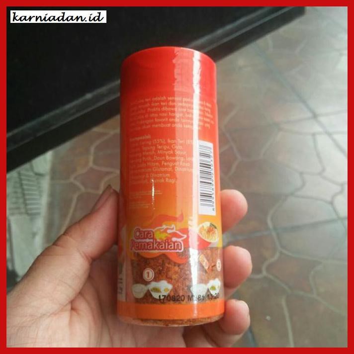 

Aneka-Sambal- Bon Cabe Level 3 Rasa Teri 50Gram -Pedeeeeeezzzzzzz.