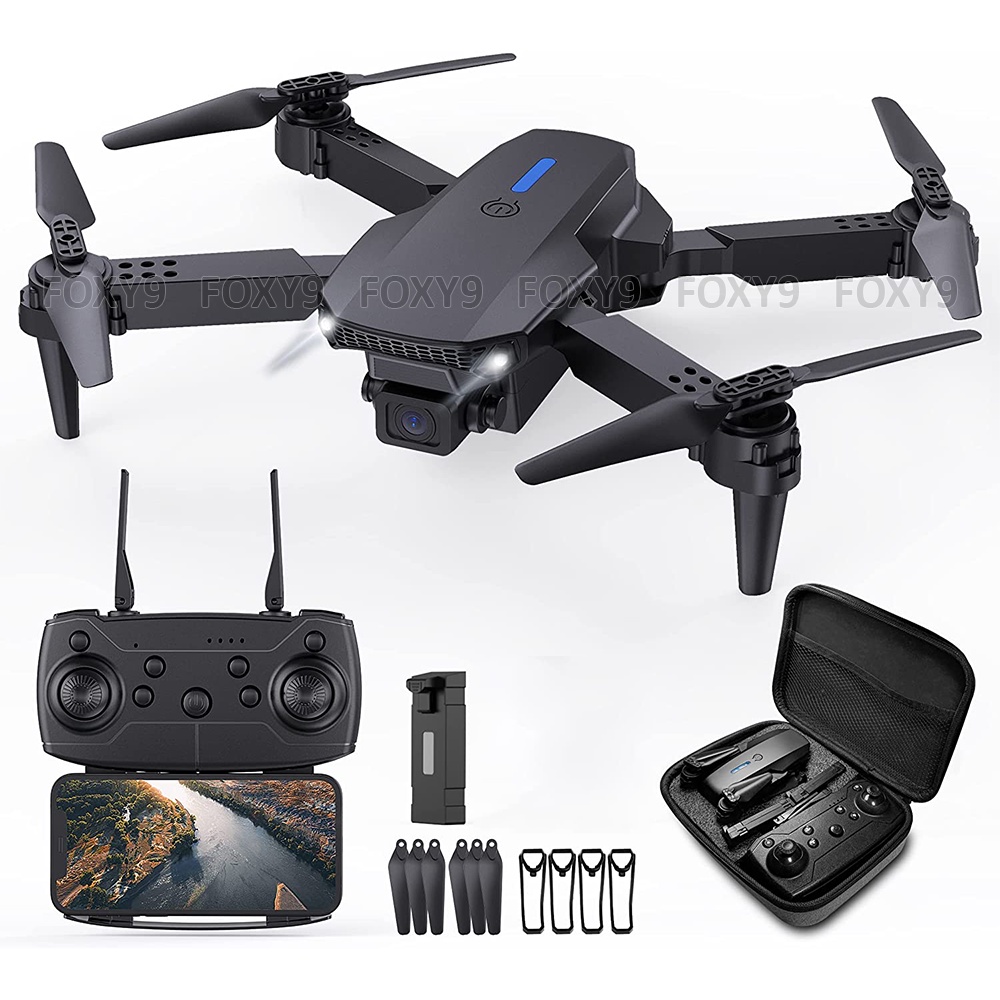 DRONE E88 FULL HD 1080P KAMERA DRON QUADCOPTER