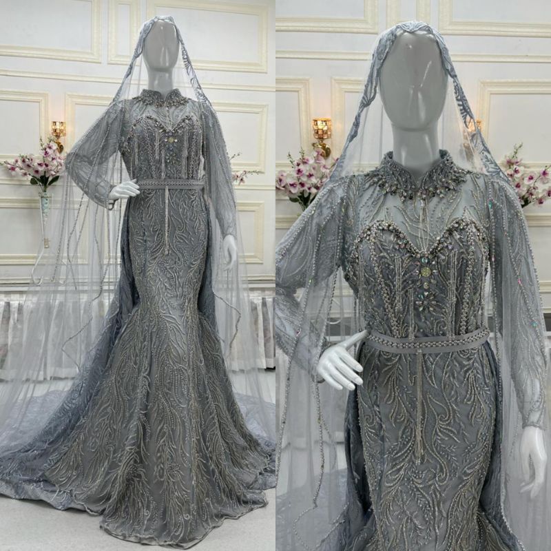 KEBAYA PENGANTIN SLIM DUYUNG//GAUN PENGANTIN KEKINIAN//GAUN PENGANTIN MURAH