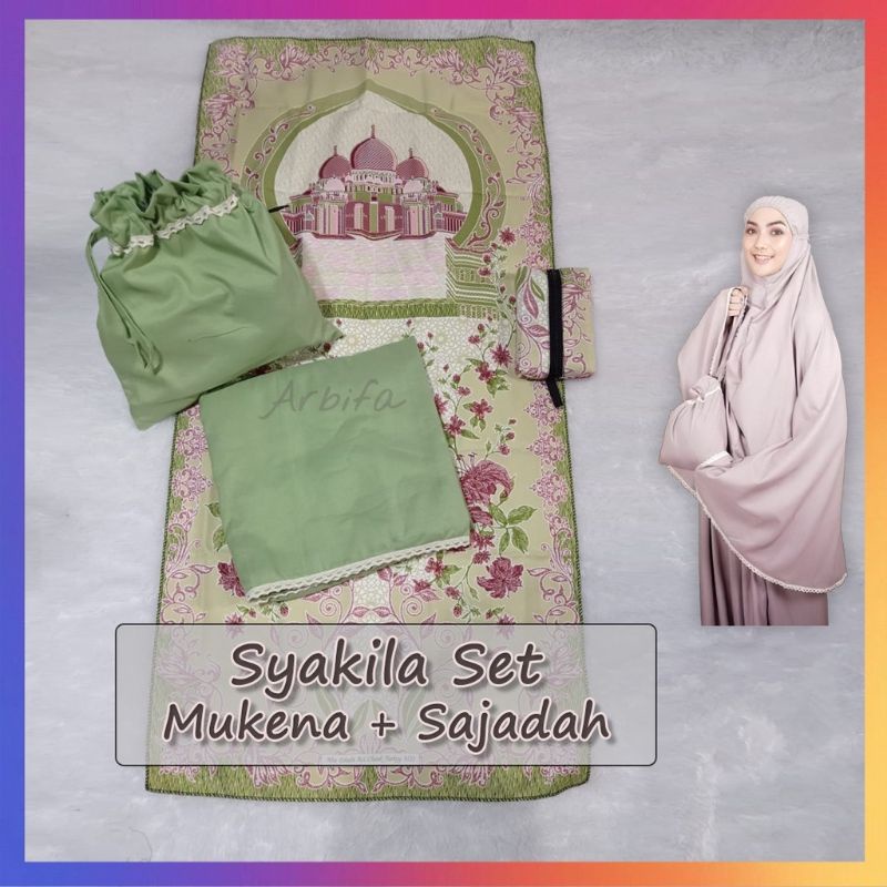 Full set Sajadah + Mukena Syakila Travel Series