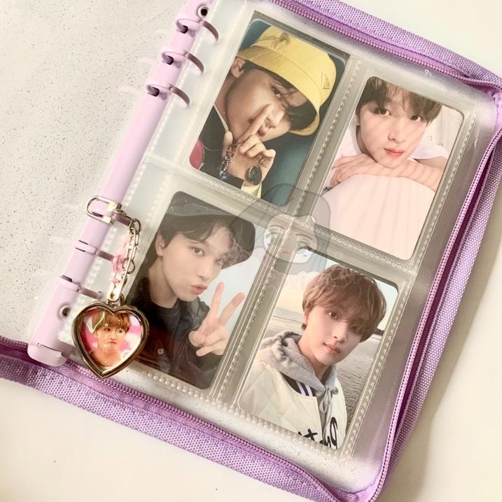 Paling Diminati BINDER A5 ZIPPER WARNA GLITTER TRANSPARANT PHOTOCARD PC