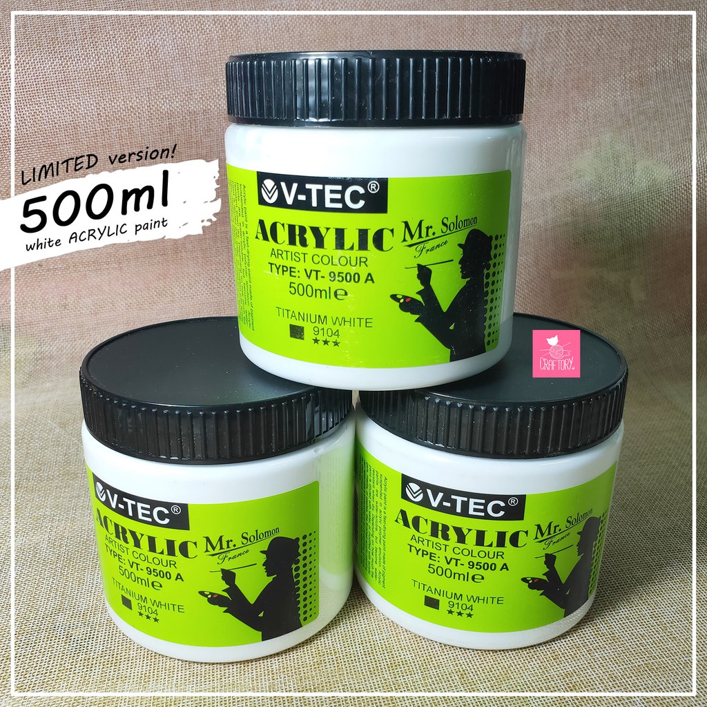 

V-TEC ACRYLIC PAINT 500ML / ARTIST PRO LIMITED EDITION cat akrilik lukis kanvas