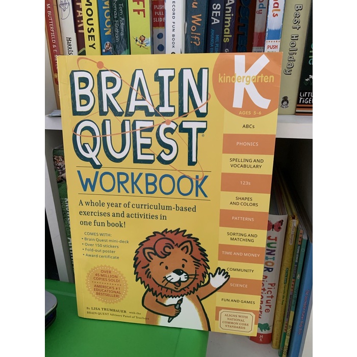 Workbook Brain Quest Kindergarten