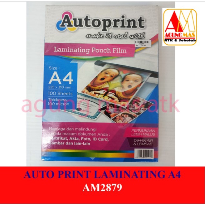 

AUTOPRINT LAMINATING A4