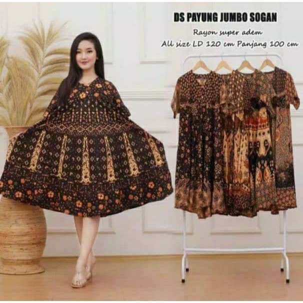Daster Batik Jumbo Daster Payung jumbo Sogan