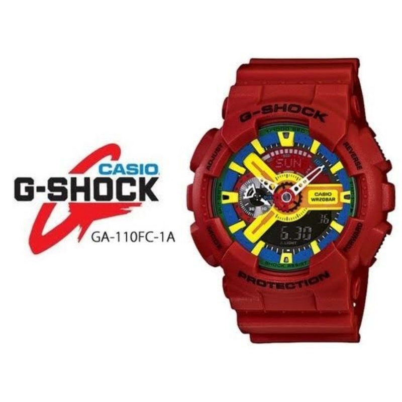 CASIO G-SHOCK ORIGINAL ANALOG-DIGITAL GA-110FC-1ADR