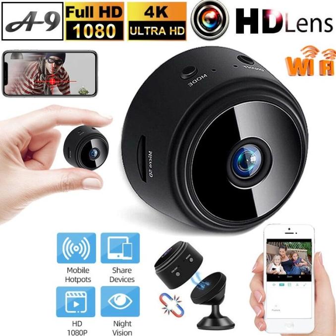 PROMO IP Mini Camera 1080P Wifi Night Vision Wide-angle Recorder SPY CAMERA