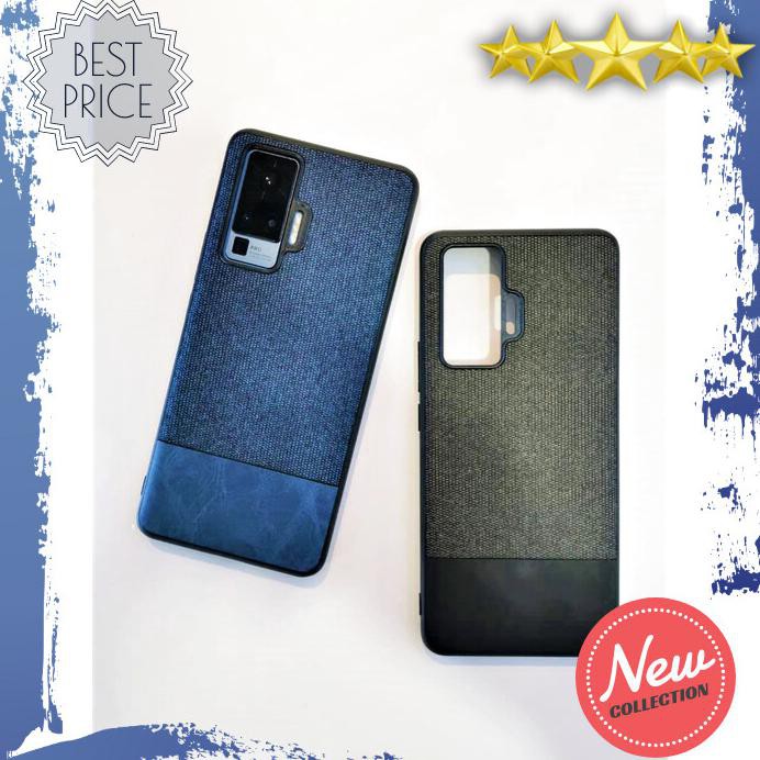 CASING HP VIVO X50 X50 PRO SOFT CASE FABRIC DENIM COVER