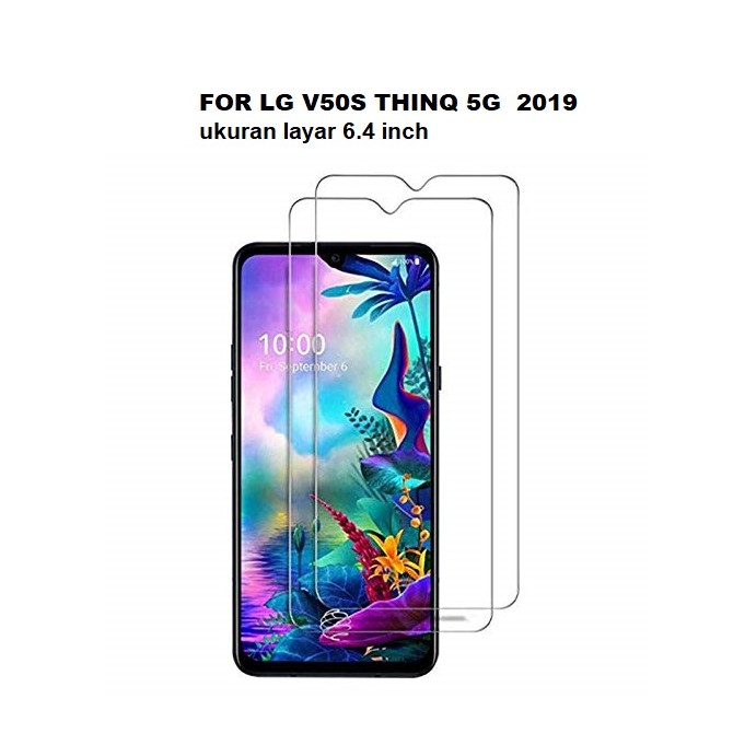 Tempered Glass LG V50 THINQ 5G / LG V50S THINQ 5G  Screen Guard Antigores kaca bening + Free Kardus 
