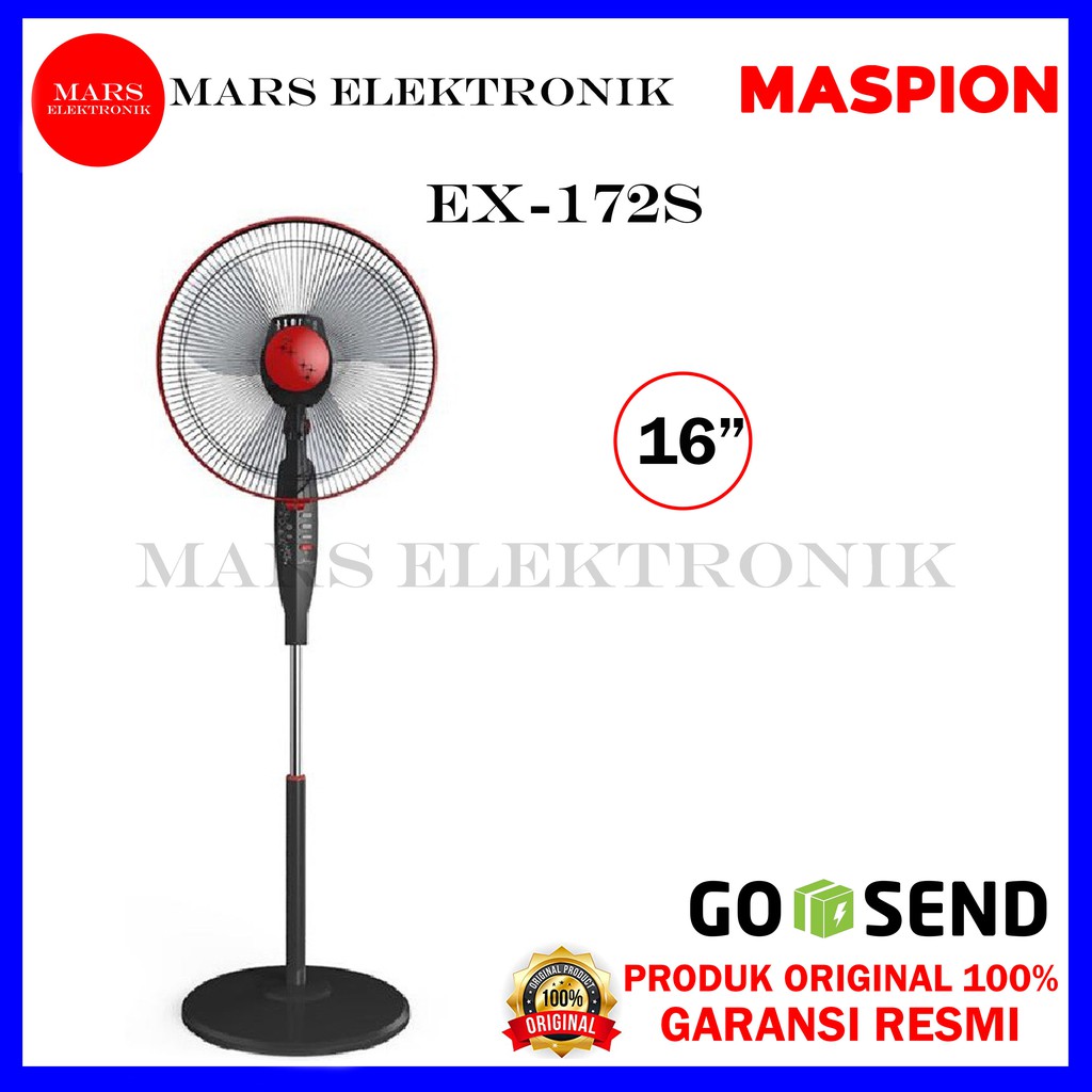 KIPAS ANGIN MASPION EX-172S / 16 inchi / EX 172 S / EX172S / KIPAS ANGIN BERDIRI MASPION