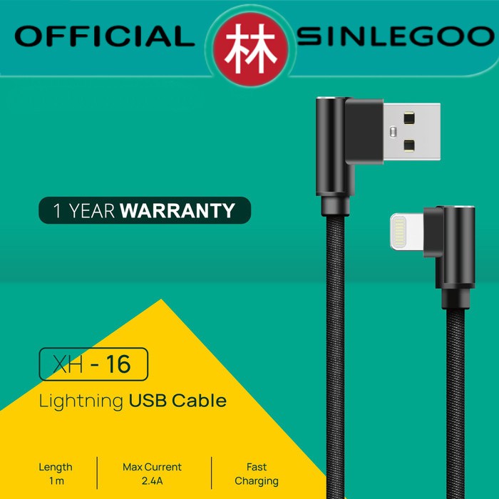 Sinlegoo XH-16 Braided Wire Data Cable Lightning Gaming Fast Charging