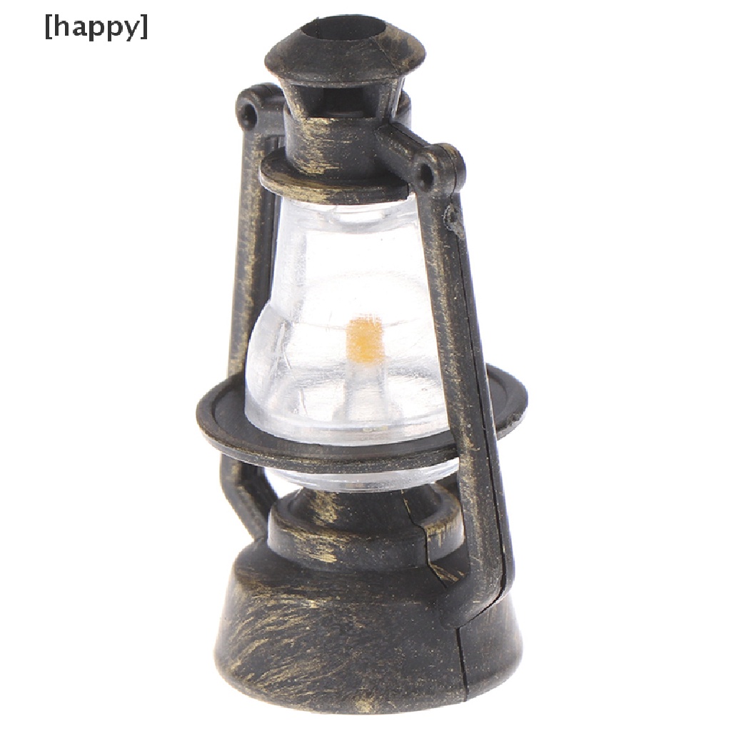 Ha 1pc Miniatur Lampu Minyak Retro Aksesoris Rumah Boneka 1: 12 1: 6