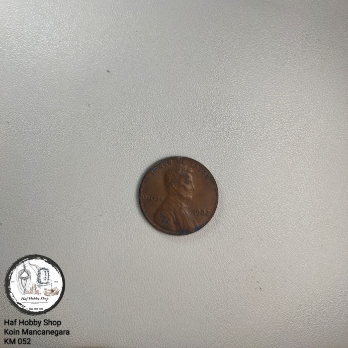Koin Kuno 1 Sen Lincoln Tahun 1982