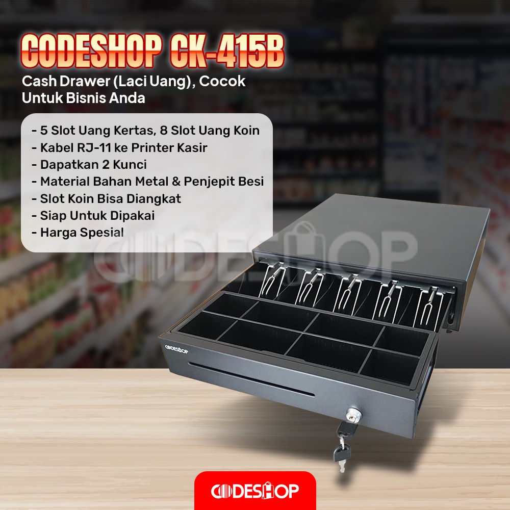 Paket Lengkap Komputer Kasir iPOS 5 Pro + CD207BT + CBT58II + CK335
