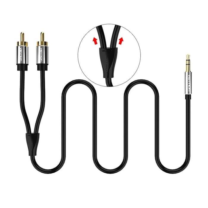Kabel Aux 3.5mm Male to 2 RCA Male 3 meter