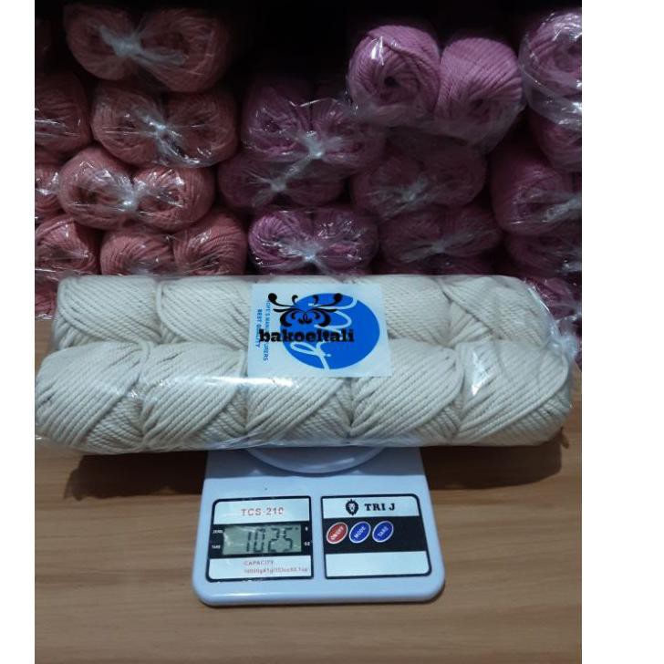 

STAR BRANDS GROSIR Tali katun Macrame warna Natural 10 gulung roll murah surabaya