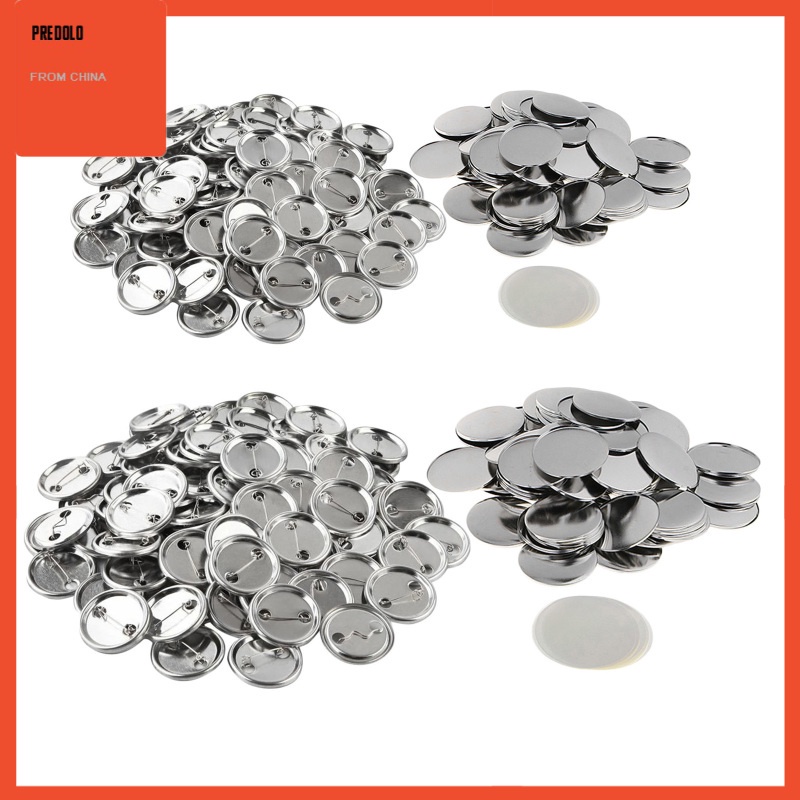[In Stock] 100Sets Blank Button Badge Parts Material for DIY Gifts Presents Unisex