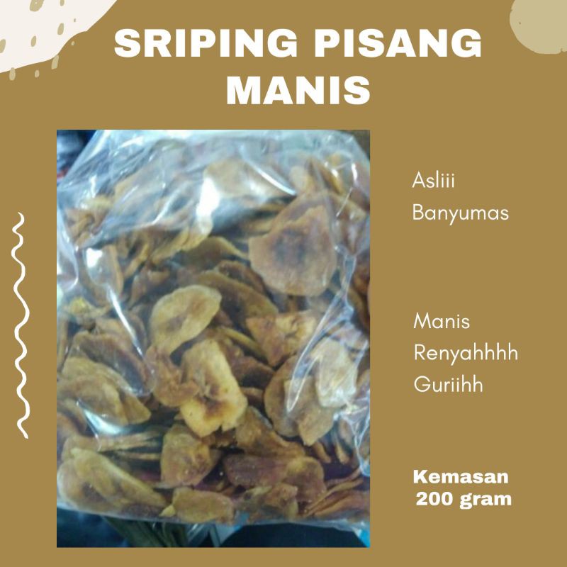 

SRIPING PISANG MANIS | KHAS BANYUMAS | HARGA TERJANGKAU | FREE GIFT MIN. BELANJA 50K (all item)