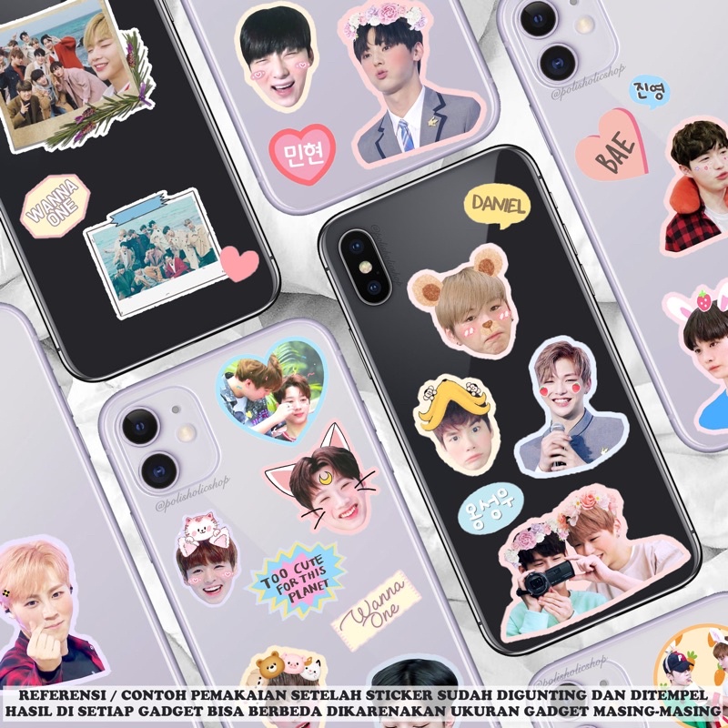 [READY] WANNA ONE / KANG DANIEL / PARK JIHOON / AB6IX / NUEST / CIX Deco Tumblr Case Sticker SET