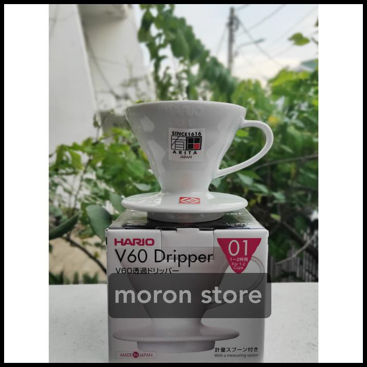 Hario V60 01 Ceramic Dripper White Vdc-01