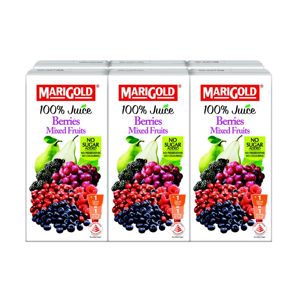 

Marigold 100% Juice - Berries Mixed Fruits 200ml