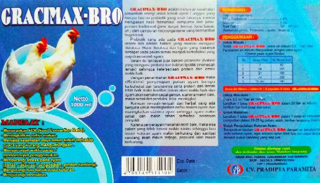 Gracimax Bro 1liter Shopee Indonesia