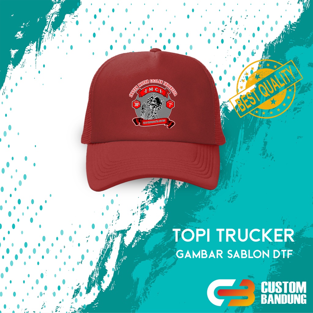 Topi Trucker IMCI Topi Jaring GBR Pria Wanita Bisa COD Original High Quality