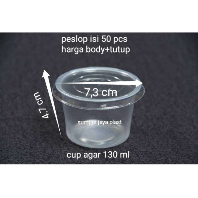 Jual Cup agar/cup agar 130 ml Shopee Indonesia