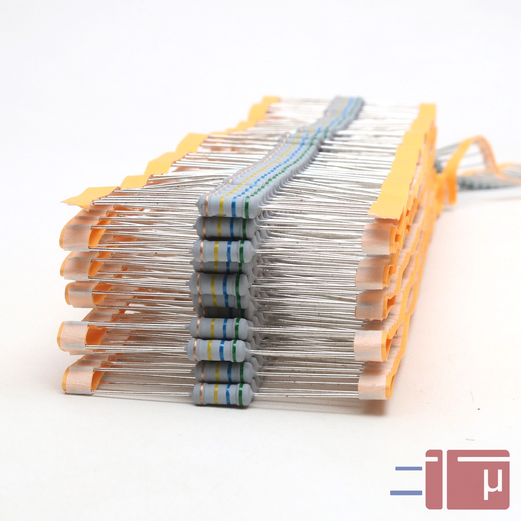 x10 Resistor 560K 1W Metal Oxide 5% Taiwan Kaki Tembaga