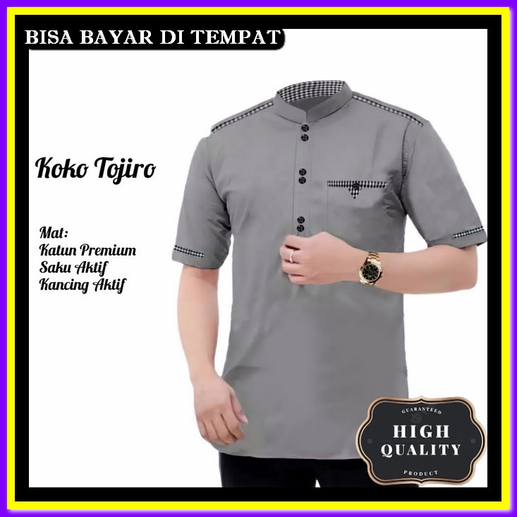 Koko Remaja Cowok Kemko Terbaru Kemeja Muslim Laki2 Baju Koko Laki Laki Import Murah Dewasa Bsju Kem