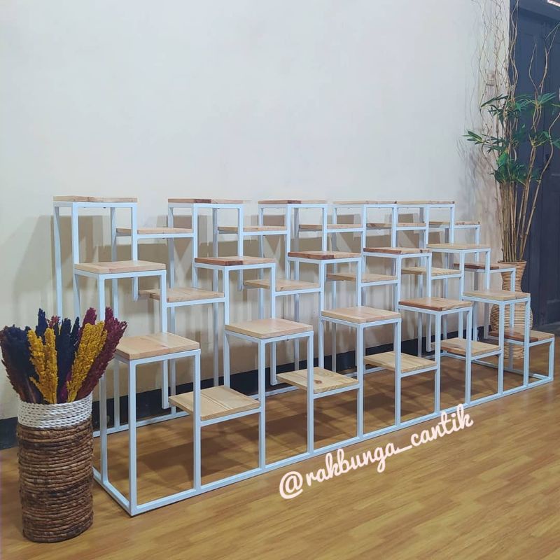 RAK BUNGA STANDING PLANTER RAK BESI BUNGA SINGLE RAK TANAMAN HIAS