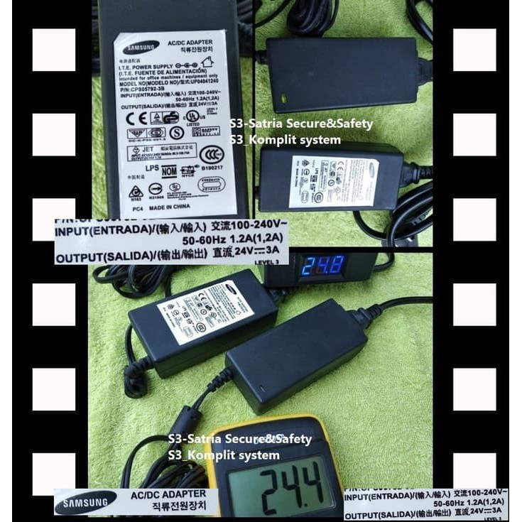 Adapter Power Supply 24v 2A 2.5A 2,5A gunakan Adaptor Power Supply 24V 3A